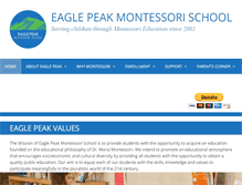 Tablet Screenshot of eaglepeakmontessori.org